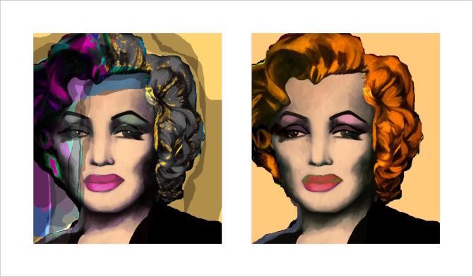 marilyn monroe pop art poster
